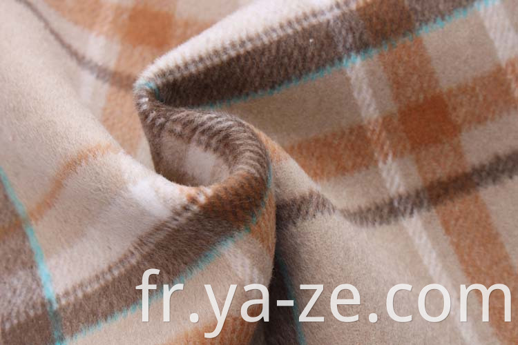 Bon prix à double face chèque tweed plaid tartan tartan tartan enlecement tissé laine de laine de laine tissu teint en fil pour le costume